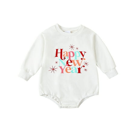 JAKANYQ Bodysuits Infant Boys Girls Long Sleeve New Year Letter Print Romper Bodysuit Newborn Fall Clothes Comfy Breathable
JAKANYQ Bodysuits Infant Boys Girls Long Sleeve New Year Letter Print Romper Bodysuit Newborn Fall Clothes Comfy Breathable