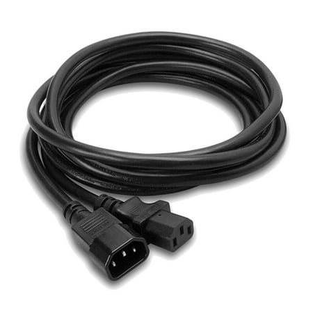 Hosa PWL-408 Power Extension Cord IEC C14 to IEC C13 8ft