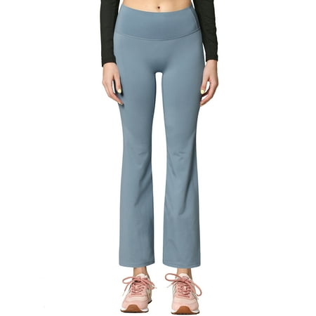 Made by Johnny Women s Peached Seamless Front Leggings with Inner Pocket Ankle Boot cut Yoga Pants L ICE_BLUE
Made by Johnny Women s Peached Seamless Front Leggings with Inner Pocket Ankle Boot cut Yoga Pants L ICE_BLUE