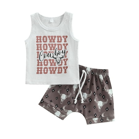Lieserram Infant Boys Summer Clothes Outfits 3 6 12 18 24 Months 2T 3T Letter Cow Print Crew Neck Sleeveless Tank Tops and Elastic Waist Shorts 2Pcs Suit
Lieserram Infant Boys Summer Clothes Outfits 3 6 12 18 24 Months 2T 3T Letter Cow Print Crew Neck Sleeveless Tank Tops and Elastic Waist Shorts 2Pcs Suit