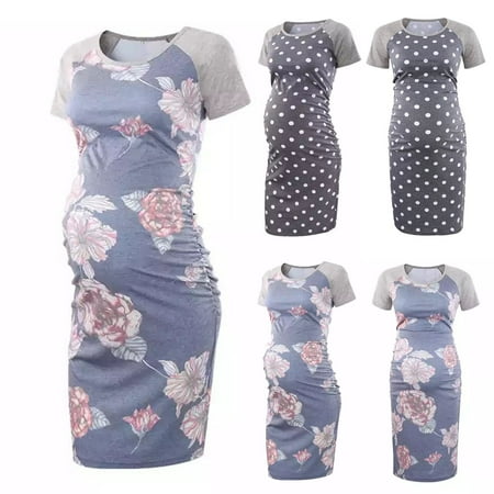 Tejiojio Maternity/Labor/Nursing Clothing Clearance Woman O-Neck Print Short Sleeve Causel Pregnant Maternity Nursing Dress
Tejiojio Maternity/Labor/Nursing Clothing Clearance Woman O-Neck Print Short Sleeve Causel Pregnant Maternity Nursing Dress