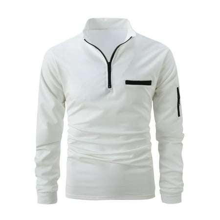 Lohuatrd Men Spring Fall Shirt Stand Collar Solid Color Zipper Decor Slim Fit Pullover Long Sleeve Soft Breathable Casual Business Style Mid Length Men Commute Top
Lohuatrd Men Spring Fall Shirt Stand Collar Solid Color Zipper Decor Slim Fit Pullover Long Sleeve Soft Breathable Casual Business Style Mid Length Men Commute Top