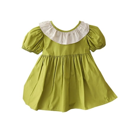Summer Dresses For Girls New Bow Knot Puff Sleeve Ruffle Round Neck Fashion Dress For 3-4 Years
Summer Dresses For Girls New Bow Knot Puff Sleeve Ruffle Round Neck Fashion Dress For 3-4 Years