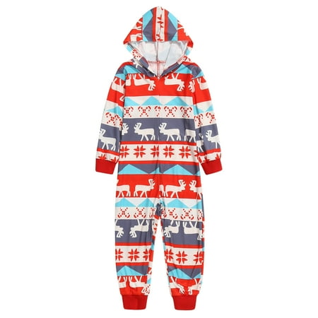 Tangnade home pajamas Parent-child Warm Christmas Set Printed Home Wear Pajamas One-piece Child Set baby Romper Red 2Y
Tangnade home pajamas Parent-child Warm Christmas Set Printed Home Wear Pajamas One-piece Child Set baby Romper Red 2Y