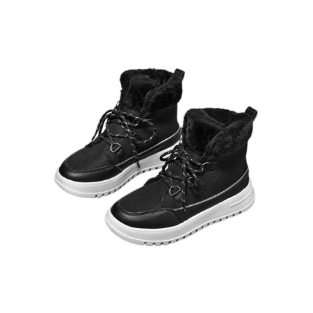 Woobling Ladies Slip Resistant Mid-Calf Boot Plush Lining Work Round Toe Fuzzy Snow Booties Black 5
Woobling Ladies Slip Resistant Mid-Calf Boot Plush Lining Work Round Toe Fuzzy Snow Booties Black 5