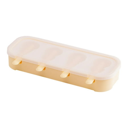Juebong Silicone Ice Tray Summer Cartoon Ice Cream DIY Ice Cream Ice Box Home Ice Stick Yellow Silicone+PP
Juebong Silicone Ice Tray Summer Cartoon Ice Cream DIY Ice Cream Ice Box Home Ice Stick Yellow Silicone+PP