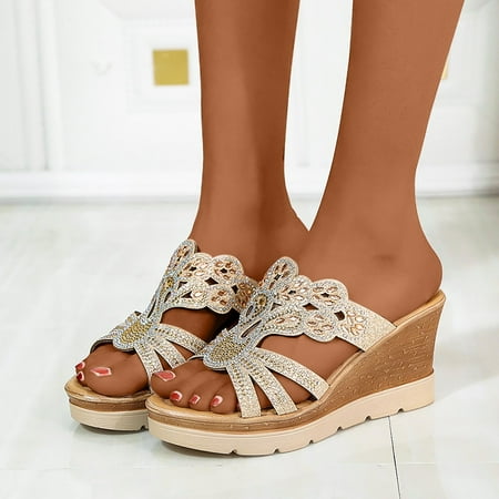 Summer Savings Clearance 2023! TAGOLD Womens Slippers Wide Sandals for Women Women s Thick Sole Shoes Ladies Beach Sandals Summer Non-Slip Causal Slippers
Summer Savings Clearance 2023! TAGOLD Womens Slippers Wide Sandals for Women Women s Thick Sole Shoes Ladies Beach Sandals Summer Non-Slip Causal Slippers