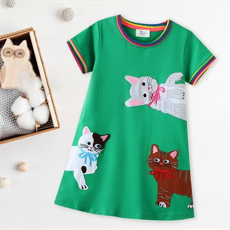 Aayomet Girls Dresses Girls Cartoon Dress Applique Party Dresses Casual Cotton Short Sleeved Children s Clothing A 7 Years
Aayomet Girls Dresses Girls Cartoon Dress Applique Party Dresses Casual Cotton Short Sleeved Children s Clothing A 7 Years