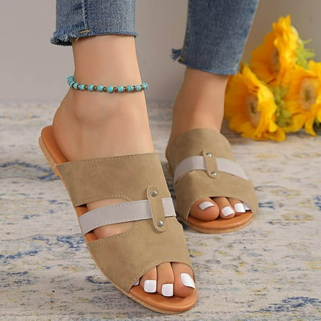 XIAQUJ Women Sandals Fashion Summer New Pattern Colored Open Toe Flat Bottom Comfortable and Non Slip Large Size Shoes Sandals for Women Khaki 6.5(37)
XIAQUJ Women Sandals Fashion Summer New Pattern Colored Open Toe Flat Bottom Comfortable and Non Slip Large Size Shoes Sandals for Women Khaki 6.5(37)