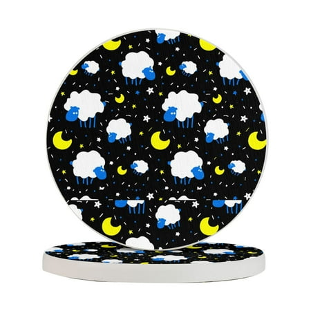 Circular Drink Coasters Set Cute Sheep And Cloud Beautiful Home Decor Diatomite Heat-Resistant Diatomite Protect Table Countertop
Circular Drink Coasters Set Cute Sheep And Cloud Beautiful Home Decor Diatomite Heat-Resistant Diatomite Protect Table Countertop