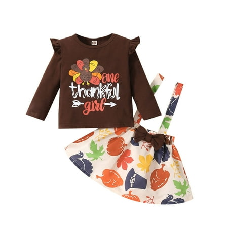 Honeeladyy Toddler Kids Girls Thanksgiving Day Cute Turkey Print Long Sleeve Bow Ruffle Suspender Skirt Brown
Honeeladyy Toddler Kids Girls Thanksgiving Day Cute Turkey Print Long Sleeve Bow Ruffle Suspender Skirt Brown