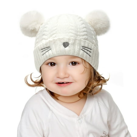 Relanfenk Baby Hats Winter Warm Cat Embroidery Knitted Woolen Ball Cotton Lining Hat
Relanfenk Baby Hats Winter Warm Cat Embroidery Knitted Woolen Ball Cotton Lining Hat