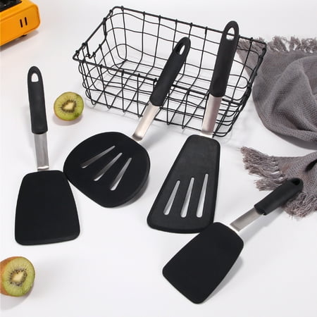 FACI Silicone Spatula Set Fish Spatula Heat Resistant Slotted Spatula Nonstick Flip Spatula for Baking Cooking and Mixing Dishwasher Safe 4-Pack Black
FACI Silicone Spatula Set Fish Spatula Heat Resistant Slotted Spatula Nonstick Flip Spatula for Baking Cooking and Mixing Dishwasher Safe 4-Pack Black