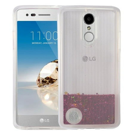 LG Aristo phone case, LG K8 2017 phone case, LG K4 2017 phone case, by Insten Quicksand Glitter Hard Plastic/Soft TPU Rubber Case Cover For LG Aristo/Fortune/K4 (2017)/K8 (2017)/LV3/Phoenix 3