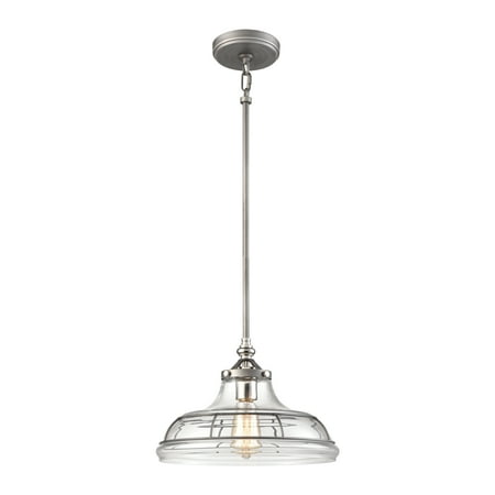 Elk Home Dunkirk 13 Wide 1-Light Pendant - Weathered Zinc