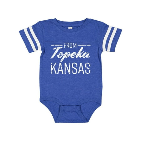 Inktastic From Topeka Kansas in White Distressed Text Gift Baby Boy or Baby Girl Bodysuit
Inktastic From Topeka Kansas in White Distressed Text Gift Baby Boy or Baby Girl Bodysuit