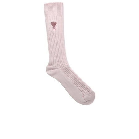 Ami Paris Woman Ami De Cœur Pink Organic Cotton Socks