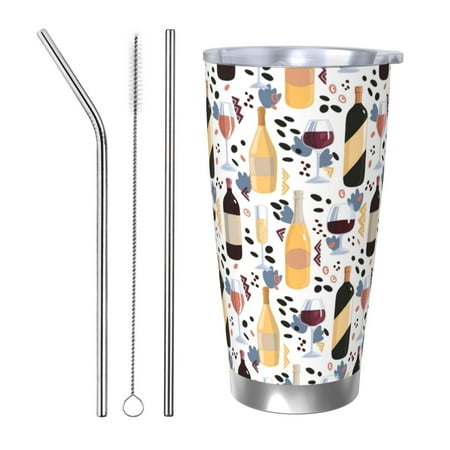 Gukieu Wine Bottles Glasses Print 20OZ Car Cup Vacuum Stainless Steel Leak-proof Thermos Cup Unisex Suitable for Home Outdoor and Sports-Straw Three-piece Set
Gukieu Wine Bottles Glasses Print 20OZ Car Cup Vacuum Stainless Steel Leak-proof Thermos Cup Unisex Suitable for Home Outdoor and Sports-Straw Three-piece Set
