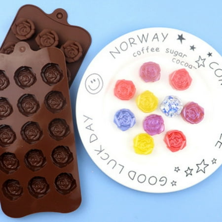 WANYNG Soap Rose Handmade Mould Mould 3D Silicone Chocolate Jelly Mould Cold 15 Cake Mould