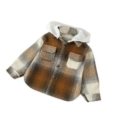Toddler Kid Girls Boy Hooded Button Down Shirt Jacket Plaid Coat Long Sleeves Fall Winter Clothes
Toddler Kid Girls Boy Hooded Button Down Shirt Jacket Plaid Coat Long Sleeves Fall Winter Clothes