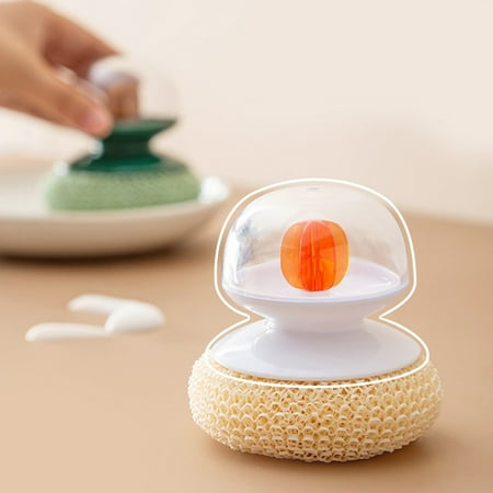 BTJX Christmas decoration Home Kitchen Cleaning Brush Dishwashing Brush Cleaning Brush Nano Cleaning Ball With Handle
