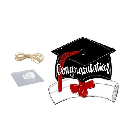 VERMON Hanging Sign 1 Set Hanging Ornament with Lanyard Decorative Bachelor s Hat Shape 2023 Graduation Season Door Window Sign Party Supplies
VERMON Hanging Sign 1 Set Hanging Ornament with Lanyard Decorative Bachelor s Hat Shape 2023 Graduation Season Door Window Sign Party Supplies