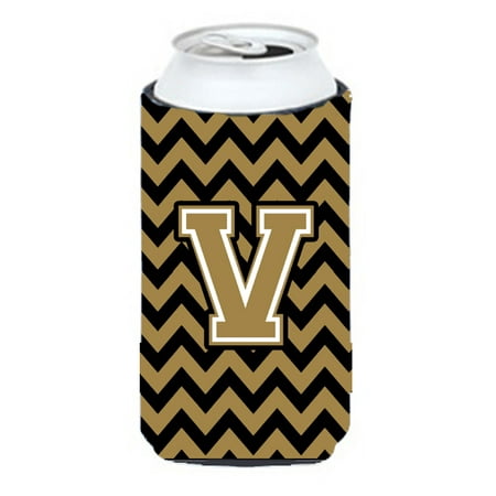 Caroline s Treasures CJ1050-VTBC Letter V Chevron Black and Gold Tall Boy Hugger Tall Boy multicolor 
Caroline s Treasures CJ1050-VTBC Letter V Chevron Black and Gold Tall Boy Hugger Tall Boy multicolor