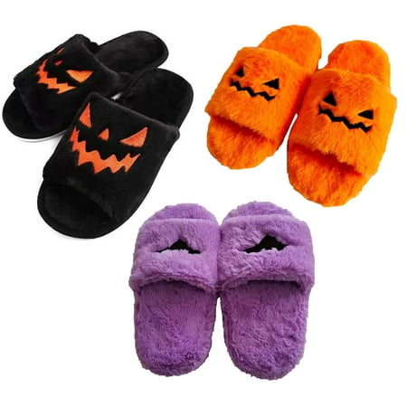 AmShibel Halloween Pumpkin Slippers Soft Plush Cozy Open Toe Women Indoor or Outdoor Fuzzy Slippers Halloween Gifts For Girls Women
AmShibel Halloween Pumpkin Slippers Soft Plush Cozy Open Toe Women Indoor or Outdoor Fuzzy Slippers Halloween Gifts For Girls Women