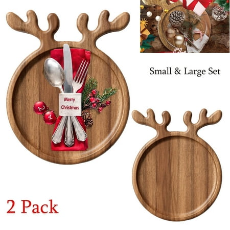 2pcs Charcuterie Dessert Board Antler-Shape Appetizer Platter Christmas Wood Dinner Tray Dessert Snacks Tray for Restaurant Home
2pcs Charcuterie Dessert Board Antler-Shape Appetizer Platter Christmas Wood Dinner Tray Dessert Snacks Tray for Restaurant Home
