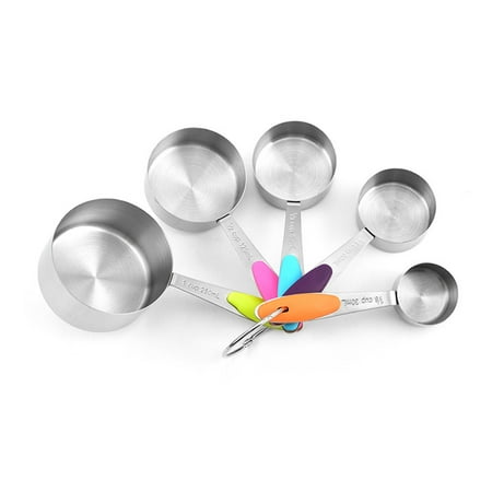 HGYCPP 5 Pcs Measuring Spoons/Cup With Scale Silicone Handle Baking Measuring Spoon
HGYCPP 5 Pcs Measuring Spoons/Cup With Scale Silicone Handle Baking Measuring Spoon