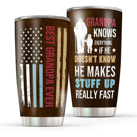 Athenstics Grandpa Gifts Tumbler Cup with Lid and Straw Best Grandpa Birthday Gifts Coffee Mug 20 oz Double Wall Vacuum Insulated Stainless Steel Travel Tumbler Mug
Athenstics Grandpa Gifts Tumbler Cup with Lid and Straw Best Grandpa Birthday Gifts Coffee Mug 20 oz Double Wall Vacuum Insulated Stainless Steel Travel Tumbler Mug