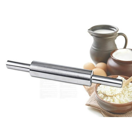 TKing Fashion Rolling Pin For Baking Pizza Pie&Cookie Professional Dough Roller StainlessSteel - Silver
TKing Fashion Rolling Pin For Baking Pizza Pie&Cookie Professional Dough Roller StainlessSteel - Silver