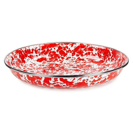 Golden Rabbit Red Swirl Pasta Bowls (Set of 4)