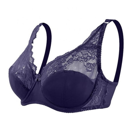 Push up Bra for Women Plus Size Lace Bras Underwire Brassiere - Comfort Fit Full Coverage Bra for Everyday Wear(1-Packs)
Push up Bra for Women Plus Size Lace Bras Underwire Brassiere - Comfort Fit Full Coverage Bra for Everyday Wear(1-Packs)