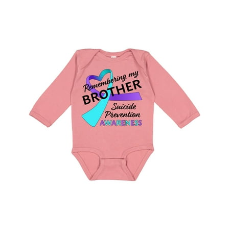 Inktastic Remembering My Brother- Suicide Prevention Awareness Gift Baby Boy or Baby Girl Long Sleeve Bodysuit
Inktastic Remembering My Brother- Suicide Prevention Awareness Gift Baby Boy or Baby Girl Long Sleeve Bodysuit