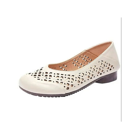 Daeful Ladies Flat Shoes Low Heel Casual Shoe Slip On Flats Dress Anti-Slip Fashion Hollow Out Loafers Beige 7.5
Daeful Ladies Flat Shoes Low Heel Casual Shoe Slip On Flats Dress Anti-Slip Fashion Hollow Out Loafers Beige 7.5