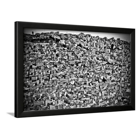 Favela Village in El Alto, La Paz, Bolivia Framed Print Wall Art By Joel Alvarez