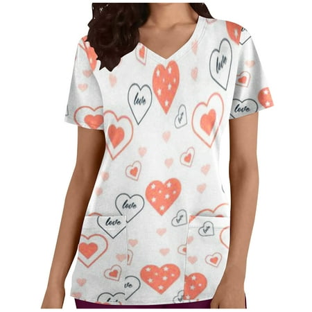 Crop Tops for Women Sequin Tops for Women Fashion Woman Solid V--Neck Short Sleeve T-Shirt Printing Loose Blouse Tops High Top Women Maternity Tops New Arrival Orange L
Crop Tops for Women Sequin Tops for Women Fashion Woman Solid V--Neck Short Sleeve T-Shirt Printing Loose Blouse Tops High Top Women Maternity Tops New Arrival Orange L