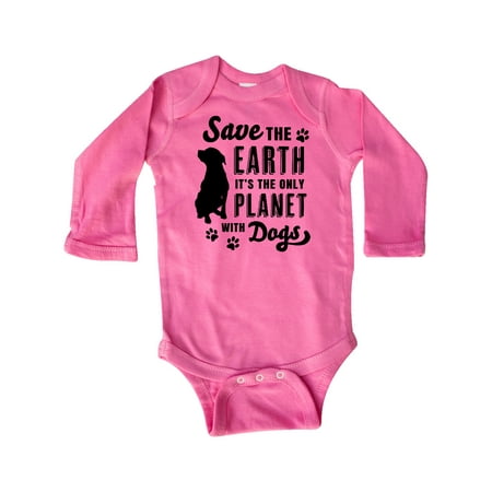 Inktastic Save the Earth It s the Only Planet with Dogs with Pawprints Gift Baby Boy or Baby Girl Long Sleeve Bodysuit
Inktastic Save the Earth It s the Only Planet with Dogs with Pawprints Gift Baby Boy or Baby Girl Long Sleeve Bodysuit