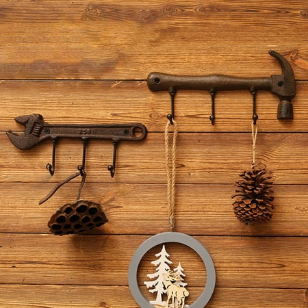 Farfi Key Rack Industrial Style Spanner Shape Widely Applied Iron Farmhouse Decor Hook Holder for Garden
Farfi Key Rack Industrial Style Spanner Shape Widely Applied Iron Farmhouse Decor Hook Holder for Garden