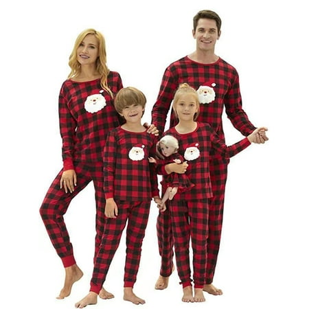 Raruxxin Christmas Parent-child Red Plaid Pajamas Outfits Long Sleeve Santa Claus Printed Tops and Pants for Men/ Women/ Kids
Raruxxin Christmas Parent-child Red Plaid Pajamas Outfits Long Sleeve Santa Claus Printed Tops and Pants for Men/ Women/ Kids