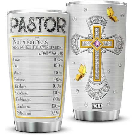 Pastor Tumbler For Men Nutrition Fact Cup With Lid 20oz Jewelry Style Christian Cross Stainless Steel Tumblers For Pastors Ministers Preachers Faith Gifts For Men Religious
Pastor Tumbler For Men Nutrition Fact Cup With Lid 20oz Jewelry Style Christian Cross Stainless Steel Tumblers For Pastors Ministers Preachers Faith Gifts For Men Religious