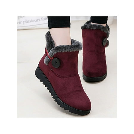 UKAP Women s Solid Color Ankle Boots Zip Closure Anti Slip Round Toe Warm Flat Boots
UKAP Women s Solid Color Ankle Boots Zip Closure Anti Slip Round Toe Warm Flat Boots