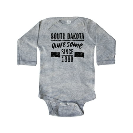 Inktastic South Dakota Awesome Since 1889 Gift Baby Boy or Baby Girl Long Sleeve Bodysuit
Inktastic South Dakota Awesome Since 1889 Gift Baby Boy or Baby Girl Long Sleeve Bodysuit