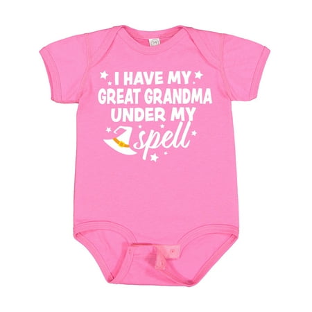 Inktastic I Have My Great Grandma Under My Spell with Cute Witch Hat Gift Baby Boy or Baby Girl Bodysuit
Inktastic I Have My Great Grandma Under My Spell with Cute Witch Hat Gift Baby Boy or Baby Girl Bodysuit