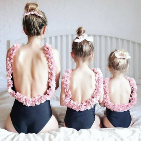 Esho Family Matching One-Piece Swimsuits Mother-Daughter Ruffled Swimwear Womens Girls Backless Bathing Suit
Esho Family Matching One-Piece Swimsuits Mother-Daughter Ruffled Swimwear Womens Girls Backless Bathing Suit