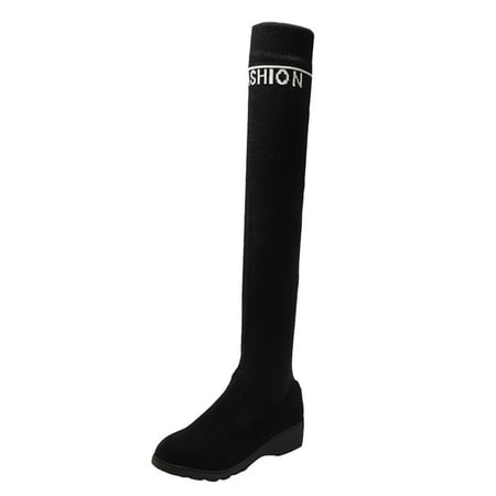 Black Boots for Women Shoes Thick Low Heel Boots Casual Soft Sole Non Slip Stretch Wool Boots Long Over Knee Boots sandals for Men PU Black
Black Boots for Women Shoes Thick Low Heel Boots Casual Soft Sole Non Slip Stretch Wool Boots Long Over Knee Boots sandals for Men PU Black