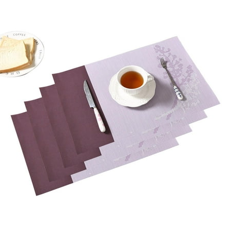 4 Placemats - Anti-Slip PVC Placemat Heat Resistant Woven Vinyl Table Mat for Kitchen Table 45*30CM
4 Placemats - Anti-Slip PVC Placemat Heat Resistant Woven Vinyl Table Mat for Kitchen Table 45*30CM