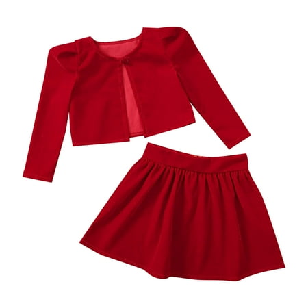 Zlekejiko Kids Toddler Baby Girls Autumn Winter Solid Cotton Long Sleeve Coat Jacket Skirts Set Outfits Clothes
Zlekejiko Kids Toddler Baby Girls Autumn Winter Solid Cotton Long Sleeve Coat Jacket Skirts Set Outfits Clothes