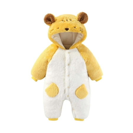 Jalioing Winter Warm Rompers for Infant Baby Ear Hooded Fuzzy Fleece Warm Jumpsuit Cute Long Sleeve Zip Up Bodysuit
Jalioing Winter Warm Rompers for Infant Baby Ear Hooded Fuzzy Fleece Warm Jumpsuit Cute Long Sleeve Zip Up Bodysuit